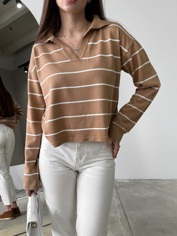 Levi Sweater Camel-Milk