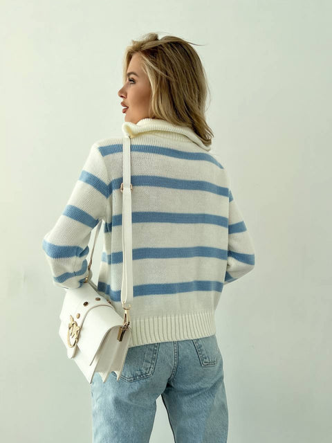 Bandera Sweater Milky-Blue