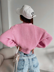 Knitted cardigan Brandon Pink