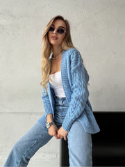 Cardigan Krakow Blue