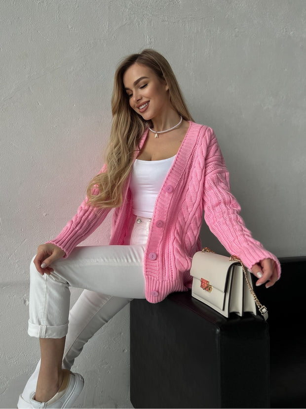 Cardigan Krakow Pink