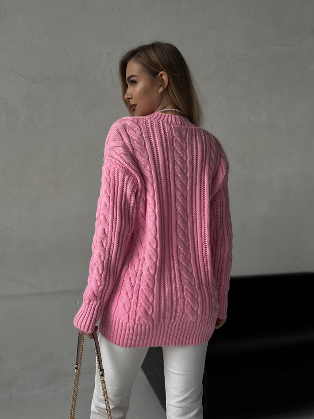 Cardigan Krakow Pink