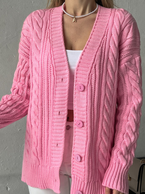 Cardigan Krakow Pink