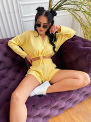 Knitted set Coco yellow