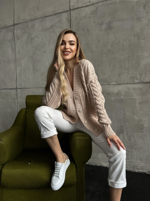 Cardigan Krakow Light beige