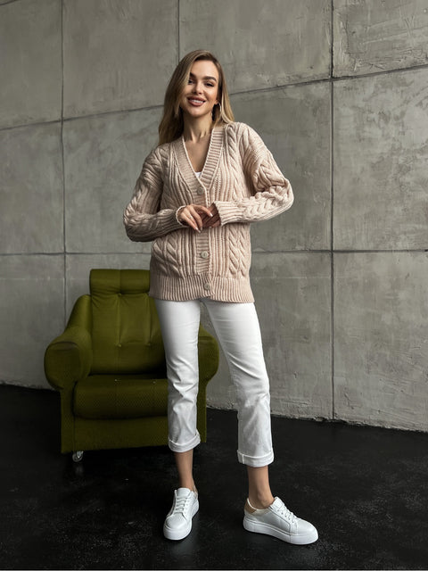 Cardigan Krakow Light beige