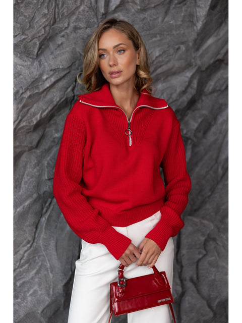 Leonard Sweater Red