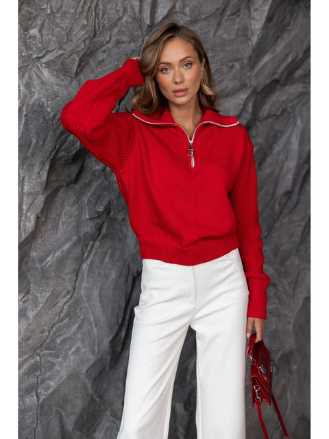 Leonard Sweater Red