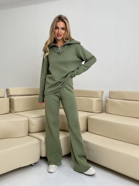 Knitted suit BRAVE Olive