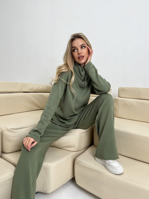 Knitted suit BRAVE Olive