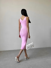 Knitted dress Palma Pink