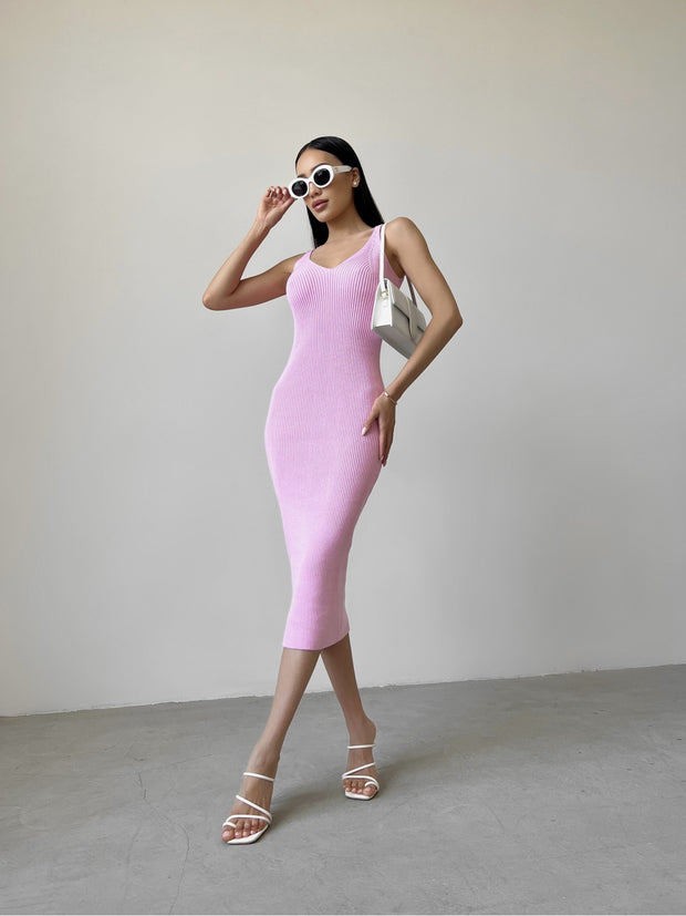 Knitted dress Palma Pink