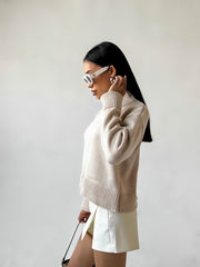 Jumbo Sweater Light Beige