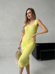 Dress cotton ARIEL Lemon