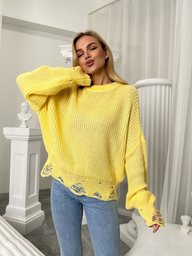 Dorian Yellow Hole Sweater