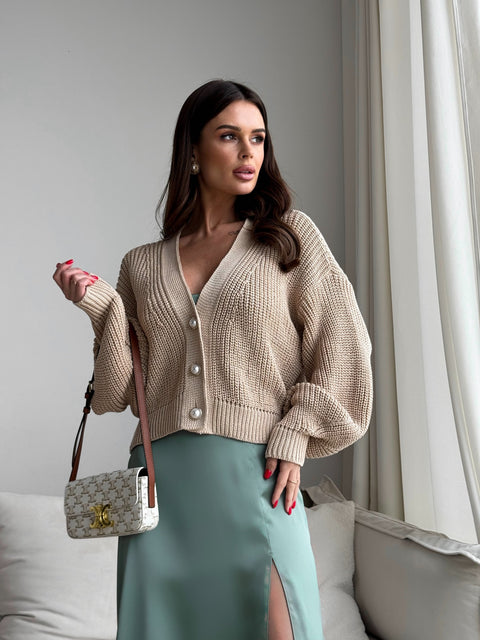 Cardigan BRANDONPERL Beige