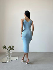 Knitted dress Palma Blue