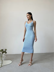 Knitted dress Palma Blue