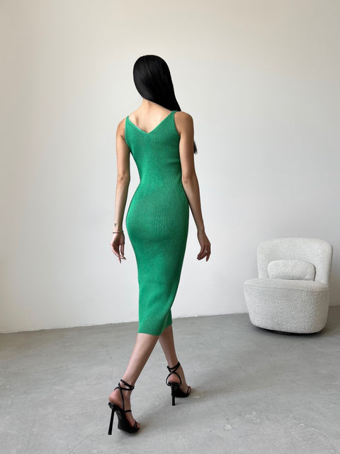 Knitted dress Palma Green