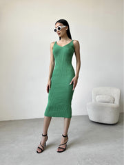 Knitted dress Palma Green