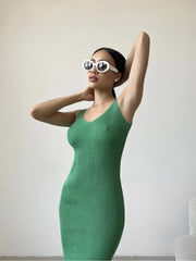 Knitted dress Palma Green