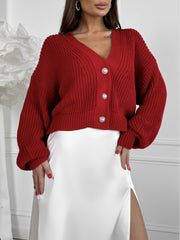 Cardigan BRANDONPERL Red