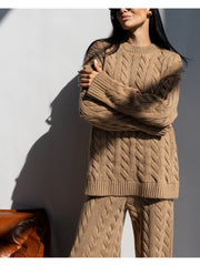 Knitted set VINCENT Camel