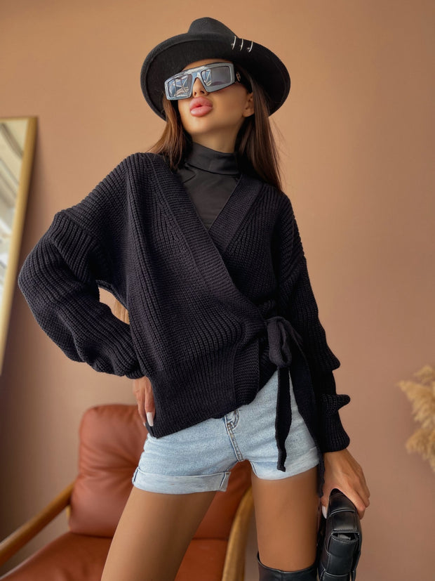 Knitted sweater Monamy black