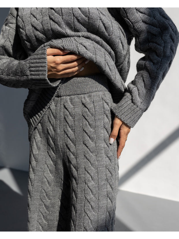 Knitted set VINCENT Dark gray