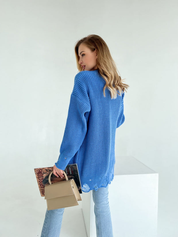 Knitted sweater Zirka Blue