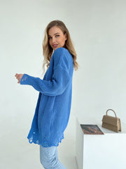 Knitted sweater Zirka Blue