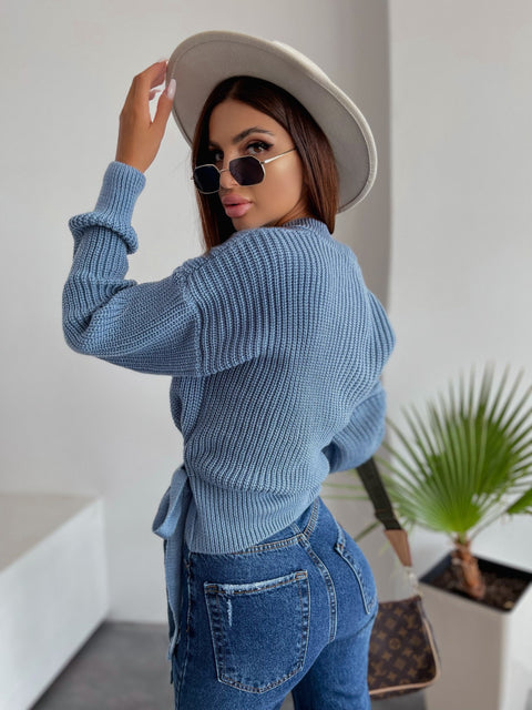 Knitted sweater Monamy blue