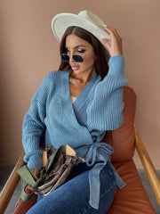 Knitted sweater Monamy blue