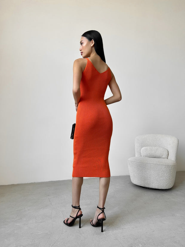 Knitted dress Palma Orange