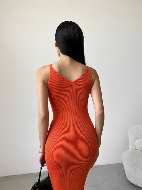 Knitted dress Palma Orange