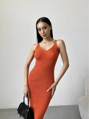 Knitted dress Palma Orange