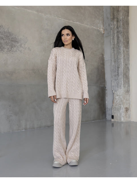 Knitted set VINCENT Light beige