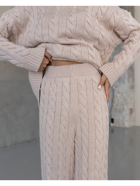 Knitted set VINCENT Light beige