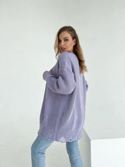 Knitted sweater Zirka Lavender