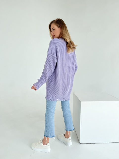 Knitted sweater Zirka Lavender