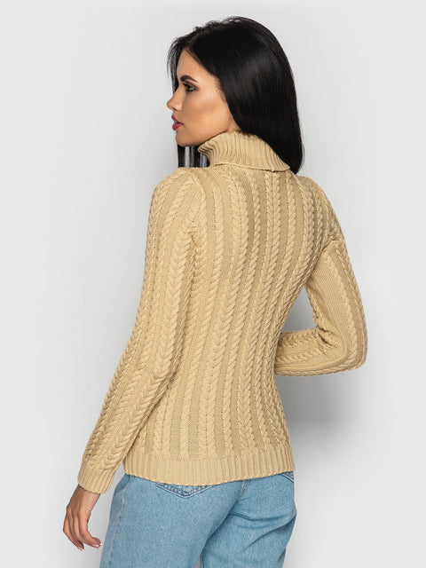 Podium sweater beige