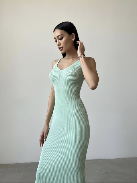 Knitted dress Palma Mint